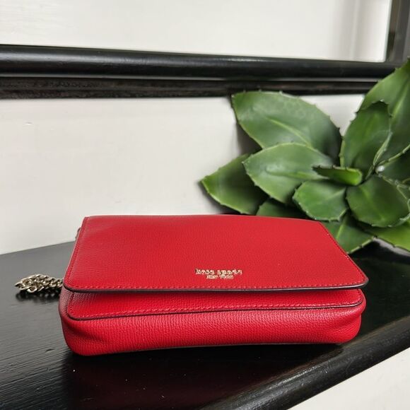 Kate Spade genuine leather Sylvia chain wallet crossbody handbag purse like new - Picture 8 of 12